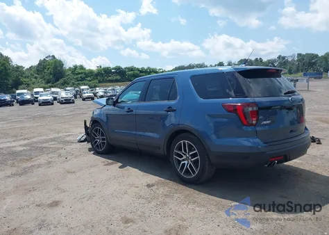 2018 Ford Explorer Sport из США, поврежденный, VIN 1FM5K8GT5JGA86750